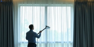 Commercial drapes cleaning service coochin hotels offices